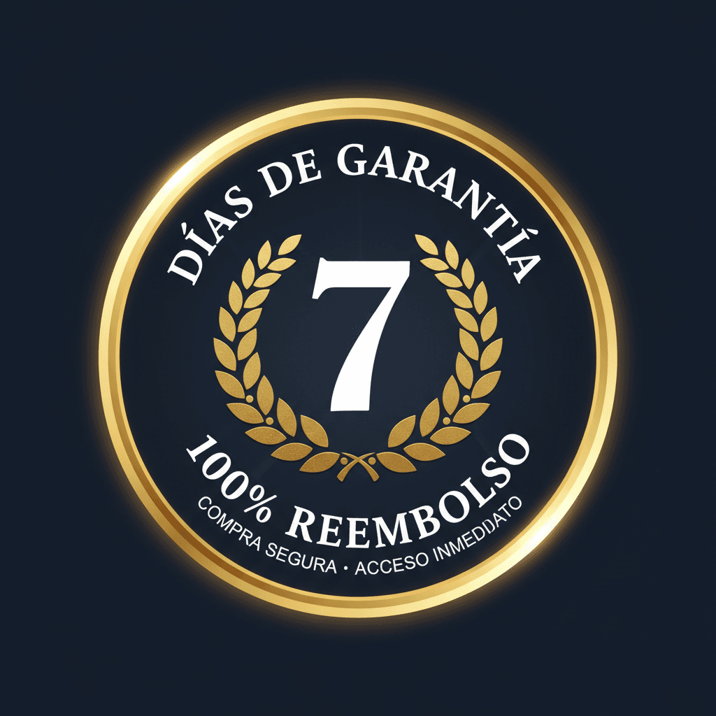 Sello garantía 7 días · 100% reembolso · compra segura · acceso inmediato